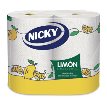 PAPEL COCINA NICKY MAXI LIMON (pack 2.)