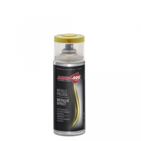 PINTURA SPRAY AMBROSOL ESMALTE ORO ESPEJO 400 ml.