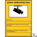 SEÑAL PE 29X21 ZONA VIDEOVIGILADA