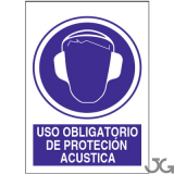 SEÑAL PE 29X21 USO OBLIGATORIO PROTECCION ACUSTICA