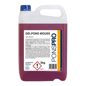 JABON MANOS GELPONS MOUSS ROSA 5 KG.