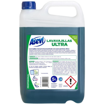 DETERG. LAVAVAJ. LIQUIDO CONCENTRADO ASEVI 5L.