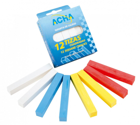 TIZA YESO ACHA BLANCO 45050D (Pack-12)