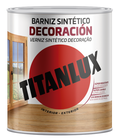 BARNIZ TINTE TITAN 750 ml. ROBLE 1002