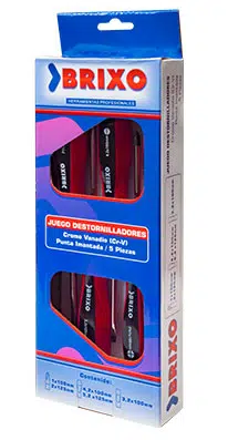 JGO. DESTORNILLADORES BRIXO 5P. IMANTADOS 663041