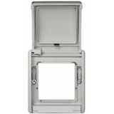 TAPA ARTICULADA SIMON AQUA GRIS 4400092-035