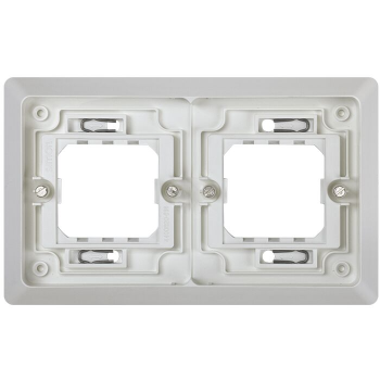 PLACA 2 ELE. EMPOTRAR SIMON AQUA GRIS