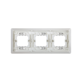 PLACA 3 ELE. EMPOTRAR SIMON AQUA GRIS