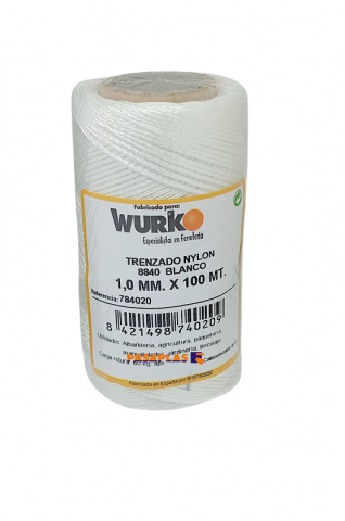 CUERDA ATIRANTAR BLANCO WURKO (Bobina 100m.)