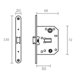 PICAPORTE AYR 801/50 F-20-CR LATONADO