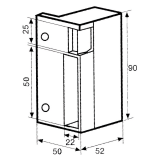 CERRADURA JIS ELEC. 1035 IZQ.