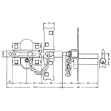 CERROJO FAC 307R/80 NIQUEL. DCHA.