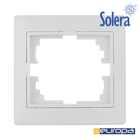 PLACA SOLERA EUROPA 1 EL. BLANCO