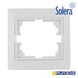 PLACA SOLERA EUROPA 1 EL. BLANCO