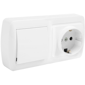 CONMUT+ENCHUFE SUPER SOLERA MUR63U S.MURAL 16A