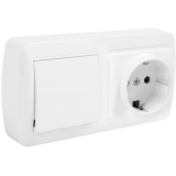 CONMUT+ENCHUFE SUPER SOLERA MUR63U S.MURAL 16A