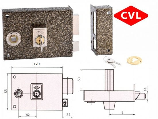 CERRADURA CVL 125BR/1-12 DERECHA (Bomb. pera)