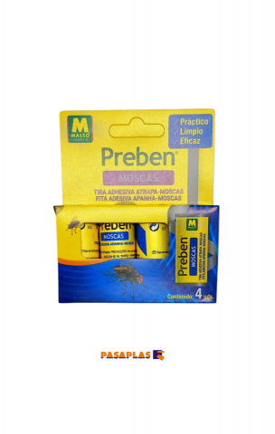 TIRA ATRAPA MOSCAS PREBEN (Pack-4)