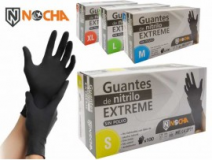 GUANTE NITRILO NOCHA EXTREME NEGRO T/XL (Caja 100)