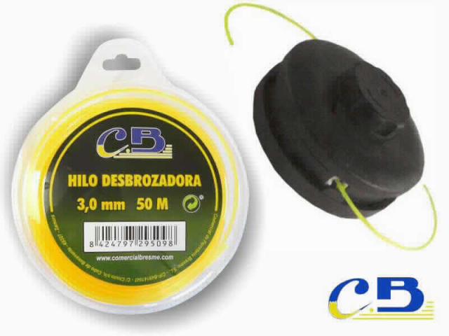 HILO NYLON DESBROZ. 3,0 mm. (Rollo 50 m.) N.CH