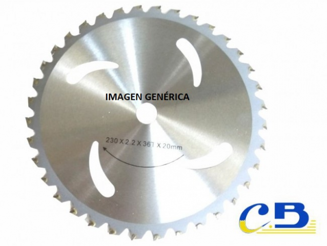 DISCO DESBROZADORA SPORT G. 40D 20 mm.