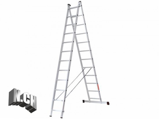 ESCALERA ALUM. BRESME 2X12 (ALT. 3,20/5,50)