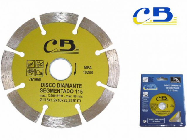DISCO DIAM. CB 115X1.9X10 SEGMENTADO