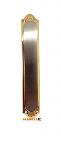 PLACA LIMPIEZA RAMOS E-7 ORO PLATINO SATINADO