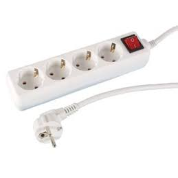 BASE ENCH. 4 TOMAS TL C/ CABLE E INTERRUPTOR ONLEX