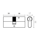 BOMBILLO SEG. 076mm. 38-38 LATON UCEM 2000SNLP