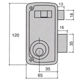 CERRADURA UCEM TABLA 4056A 60 IZ