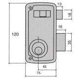 CERRADURA UCEM TABLA 4056A 70 IZ