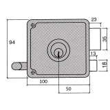 CERRADURA UCEM TABLA 4124 10 DR