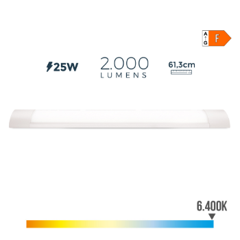 REGLETA LED 25W. 061 cm. EDM 2200 LUM. 31680