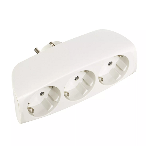 ADAPTADOR ENCHUFE TRIPLE 2P+T 16A EDM R40043