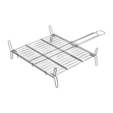 PARRILLA DOBLE 40X40 CM EDM