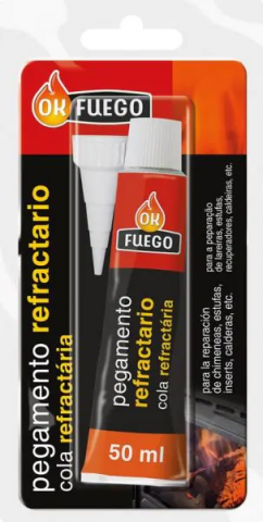 ADHESIVO REFRACTARIO OK FUEGO 50 ml.