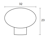 POMO M. GRIP 709 PORC. PERA 31 mm.