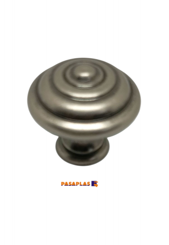 POMO M. GRIP LATON 30 mm. PLATA ANTIGUA