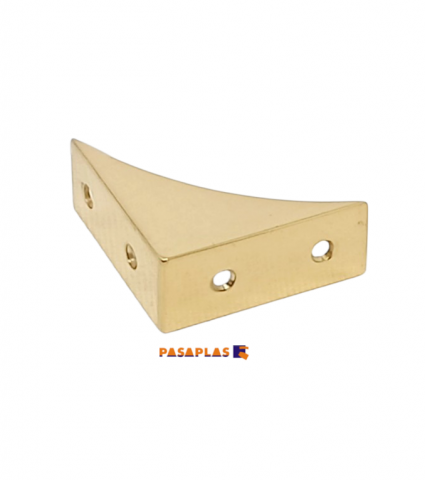 ESCUADRA CANTONERA M. GRIP 54X54X22 LATON PULIDO