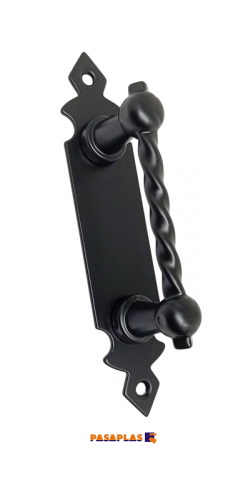 TIRADOR ASA LISO TORTAJADA 114-L NEGRO