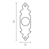 TIRADOR MALETERO TORTAJADA REF. 28 ANTICUARIO