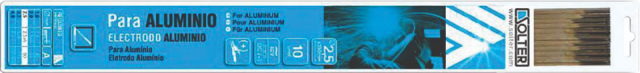 ELECTRODO SOLTER ALUMINIO 2,5mm. (Pack-10)