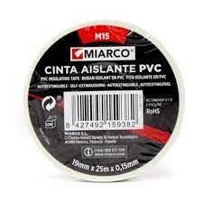 CINTA AISLANTE MIARCO PVC M15 19mm X 20m. ROJA