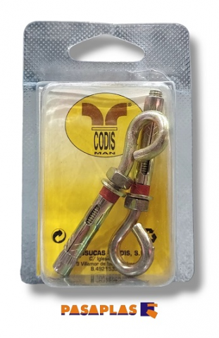 ANCLAJE METALICO C/ARGOLLA M06X045 B/08 (Blister-2