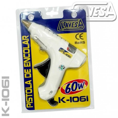 PISTOLA TERMOFUSIBLE CLAVESA 60W. K1061