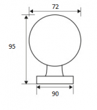 POMO INTERKNOBY 202-05 RODIO-ORO