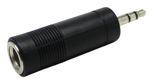 ADAPTADOR ESTEREO 3.5 mm A HEMBRA ESTEREO 6.35 mm.