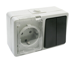 BASE ENCH. TL+ DOBLE CONMUTADOR ESTANCO