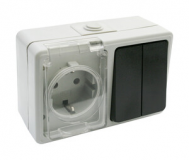 BASE ENCH. TL+ DOBLE CONMUTADOR ESTANCO